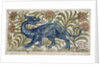 Dragon design for a tile by William De Morgan