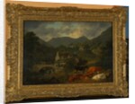 Buttermere Bridge and Church from The Fish Inn, 1813 by Julius Caesar Ibbetson