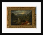 Buttermere Bridge and Church from The Fish Inn, 1813 by Julius Caesar Ibbetson