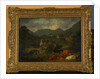 Buttermere Bridge and Church from The Fish Inn, 1813 by Julius Caesar Ibbetson