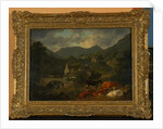 Buttermere Bridge and Church from The Fish Inn, 1813 by Julius Caesar Ibbetson