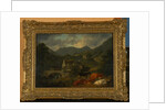 Buttermere Bridge and Church from The Fish Inn, 1813 by Julius Caesar Ibbetson