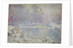River Scene in Winter by Harry William Adams