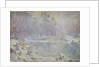 River Scene in Winter by Harry William Adams