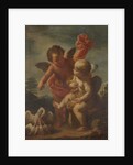 Cupids with Geese by Bernardo Arniconi