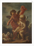 Cupids with Geese by Bernardo Arniconi