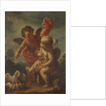 Cupids with Geese by Bernardo Arniconi