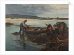 The Dulse Gatherers, 1904 by William Henry Bartlett