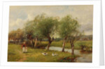 Feeding the Geese by David Bates