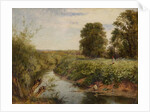On the Teme at Worcester, 1855 by Benjamin Williams Leader