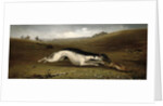 Hare Coursing in a Landscape, 1870 by John Marshall