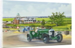 Speed Six Bentley at Brooklands 1930, 1986 by Richard Wheatland