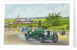 Speed Six Bentley at Brooklands 1930, 1986 by Richard Wheatland