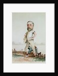 A Rowing Type, caricature of Edward VII 1880 by F.H. Manby