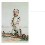 A Rowing Type, caricature of Edward VII 1880 by F.H. Manby