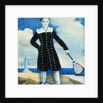 Boy with Badminton Racket by English School