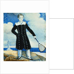 Boy with Badminton Racket by English School