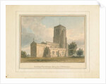 Bedfordshire - Cockayne Hatley Church, 1817 by John Buckler