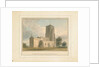 Bedfordshire - Cockayne Hatley Church, 1817 by John Buckler