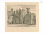 Buckinghamshire - Chenies Hall: sepia drawing, 1824 by John Chessell Buckler