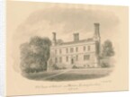 Buckinghamshire - Wellwick - Old House: sepia drawing vignetted, 1837 by John Buckler