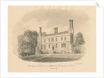 Buckinghamshire - Wellwick - Old House: sepia drawing vignetted, 1837 by John Buckler
