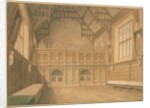 Cambridgeshire - Trinity College Hall - Interior View, 1818 by John Buckler