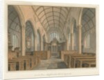 Cornwall - Kilkhampton Church - Interior View, 1827 by John Buckler