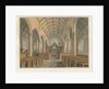 Cornwall - Kilkhampton Church - Interior View, 1827 by John Buckler