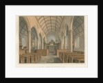 Cornwall - Kilkhampton Church - Interior View, 1827 by John Buckler