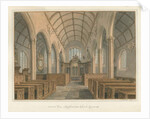 Cornwall - Kilkhampton Church - Interior View, 1827 by John Buckler