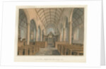 Cornwall - Kilkhampton Church - Interior View, 1827 by John Buckler
