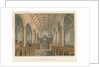 Cornwall - Kilkhampton Church - Interior View, 1827 by John Buckler