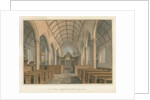 Cornwall - Kilkhampton Church - Interior View, 1827 by John Buckler