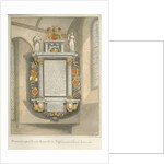 Cornwall - Kilkhampton Church - Monument of Sir Bevil Grenville, 1827 by John Buckler