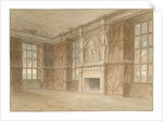 Derbyshire - Hardwick Hall [Old] - Interior of Room, 1813 by John Buckler