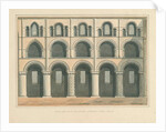 Essex - Waltham Abbey - Section of the North Side of the Nave, 1802 by John Buckler