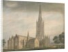 Lincolnshire - Grantham Church, 1811 by John Buckler