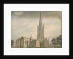 Lincolnshire - Grantham Church, 1811 by John Buckler