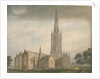 Lincolnshire - Grantham Church, 1811 by John Buckler