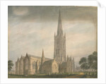Lincolnshire - Grantham Church, 1811 by John Buckler