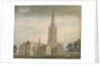 Lincolnshire - Grantham Church, 1811 by John Buckler