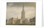 Lincolnshire - Grantham Church, 1811 by John Buckler
