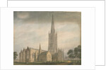 Lincolnshire - Grantham Church, 1811 by John Buckler