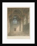 Middlesex - Hampton Court - Interior of Hall, 1821 by John Buckler