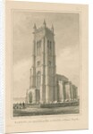 Norfolk - Cromer - St. Peter and St. Paul's Church: sepia drawing, 1847 by John Buckler