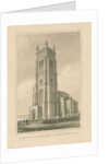 Norfolk - Cromer - St. Peter and St. Paul's Church: sepia drawing, 1847 by John Buckler
