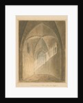 Oxfordshire - Oxford - Interior of Chancel of St. Peter's Church, 1811 by John Chessell Buckler