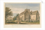 Oxfordshire - Shiplake Church and Parsonage House, 1830 by John Buckler