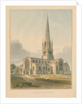 Oxfordshire - Witney Church, 1802 by John Buckler